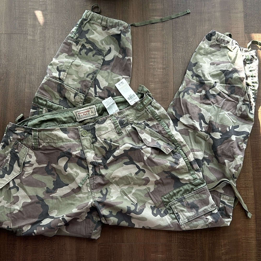 Abercrombie & Fitch Women Army Cargo 2000s Utility Pants size large